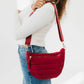 Jolie Puffer Belt Bag: Crimson Red