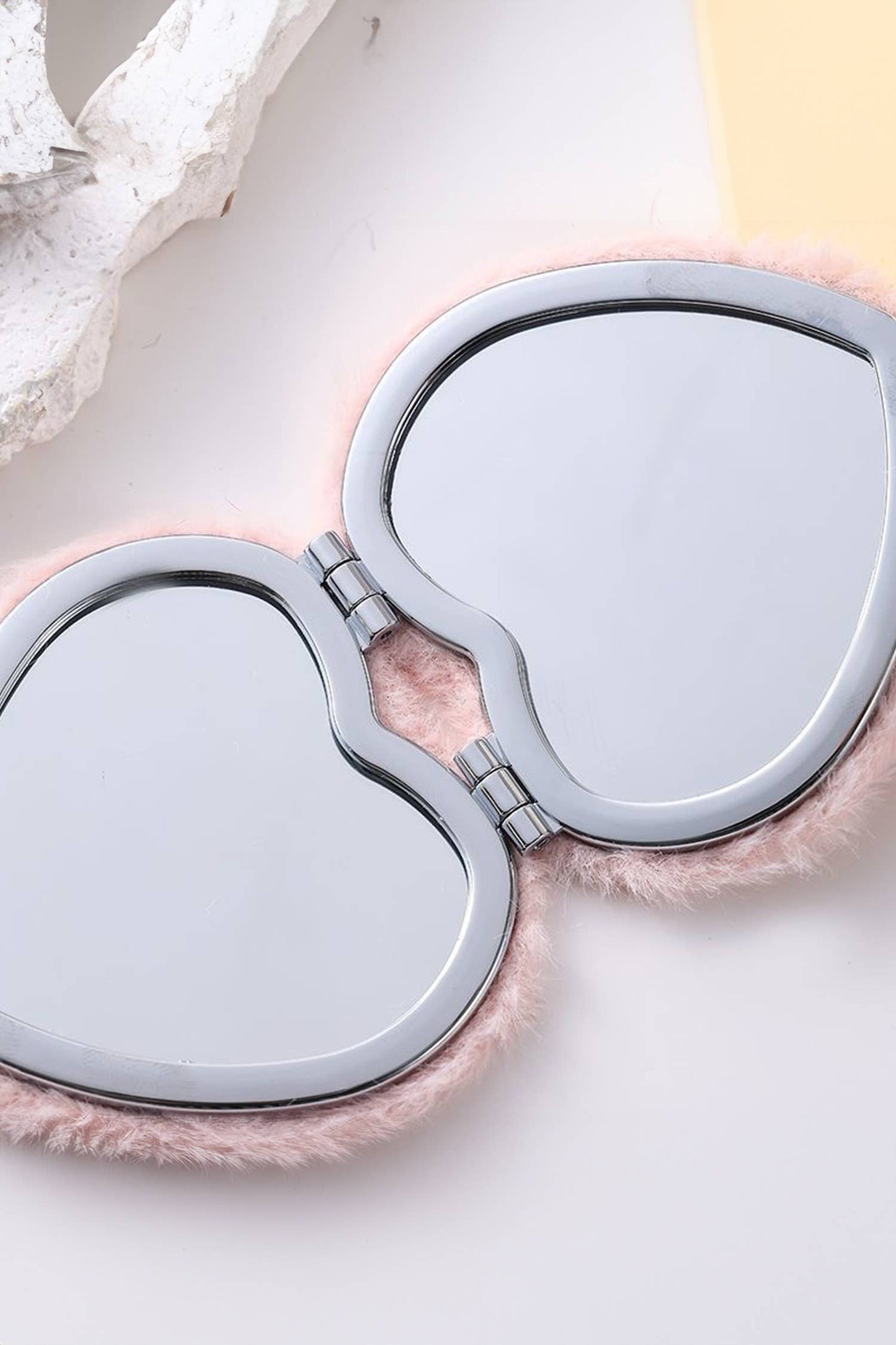 Heart Shape  Fluffy Mirror
