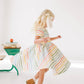 Primary Stripes Twirl Dress