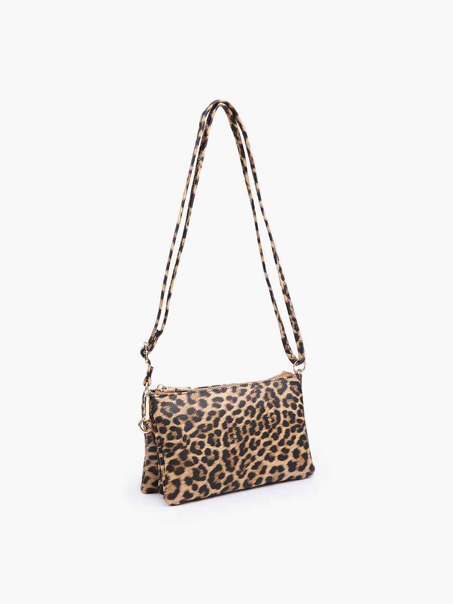Riley Leopard Crossbody/Wristlet