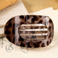 Leopard Oval Hair Claw Clip