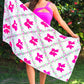 Pretty Lattice Bow Towel