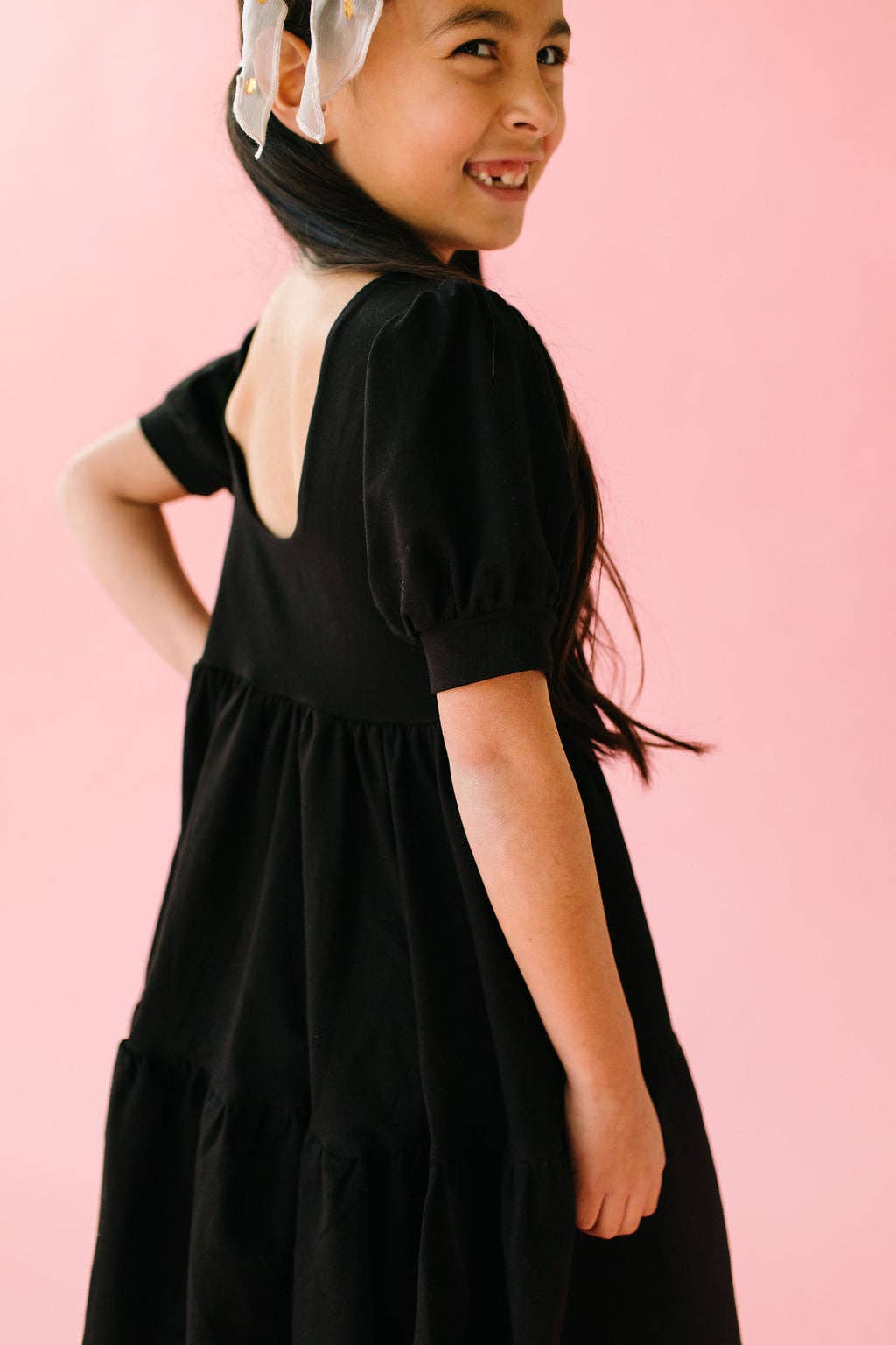 Puff Dress in Midnight