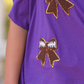 Sideline Sparkle Top- Purple