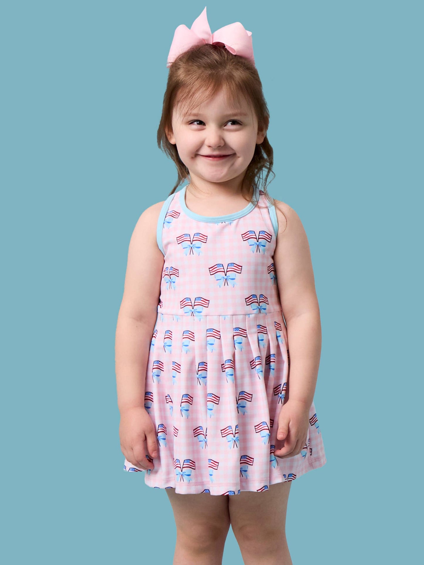 Patriotic Gingham Dress