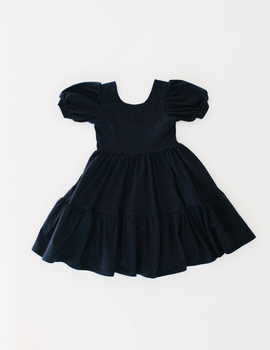 Puff Navy Twirl Dress