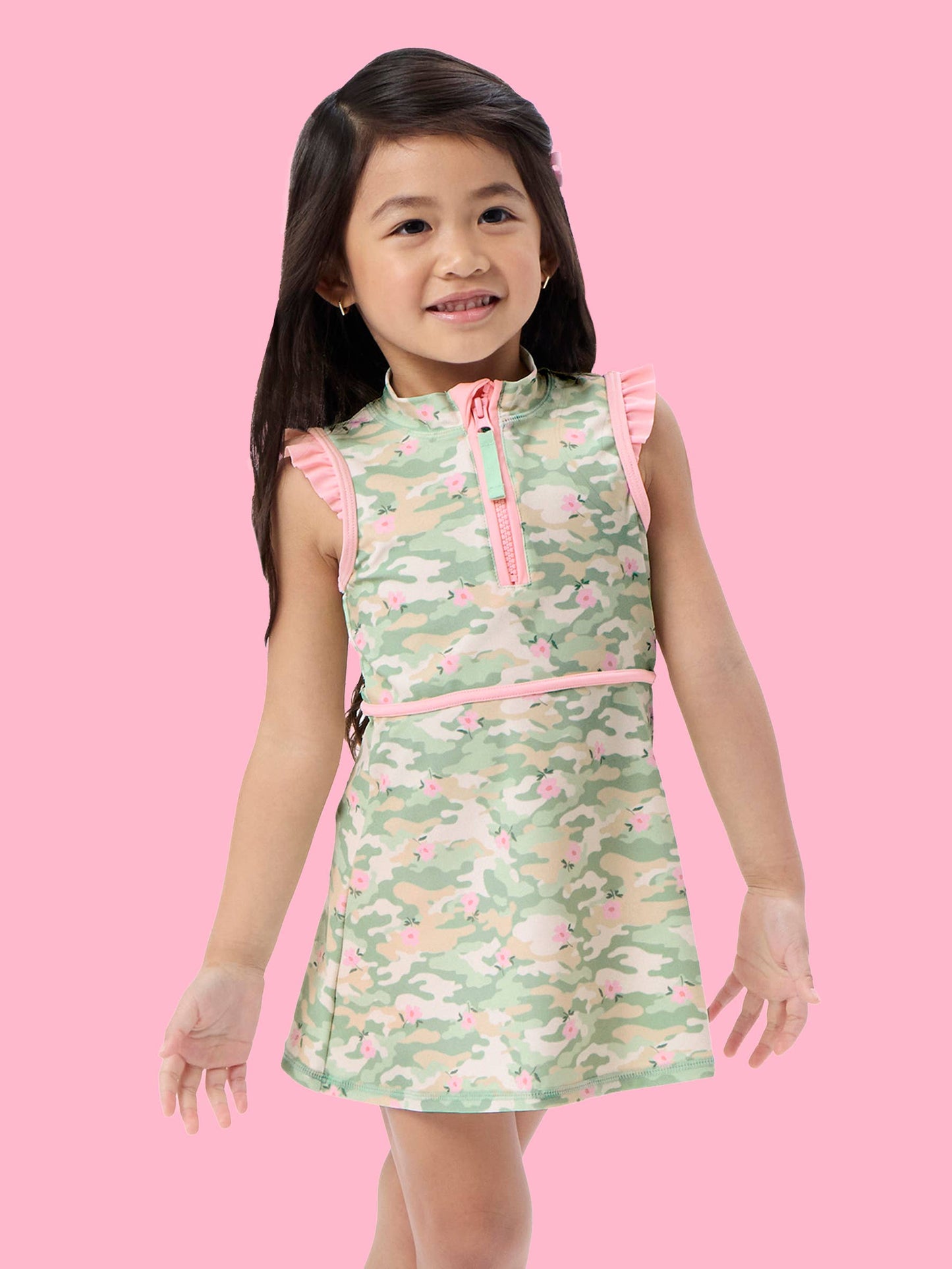 Sage Blossom Camo Dress