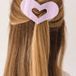 Purple Queen of Hearts Flat Hair Clip