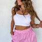 Sun & Fun Shorts- Pink Stripe