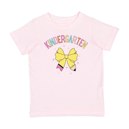 Kindergarten Pencil Bow Tee