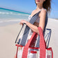 Cherry Gingham Jelly Tote Bag