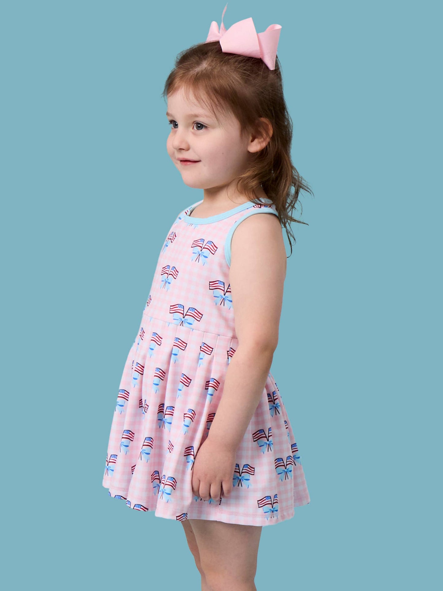Patriotic Gingham Dress