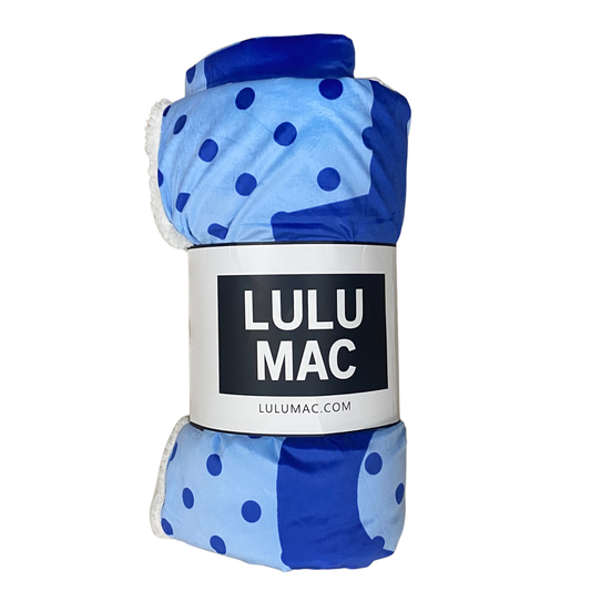 Lulu Mac Blanket- Blue/Navy