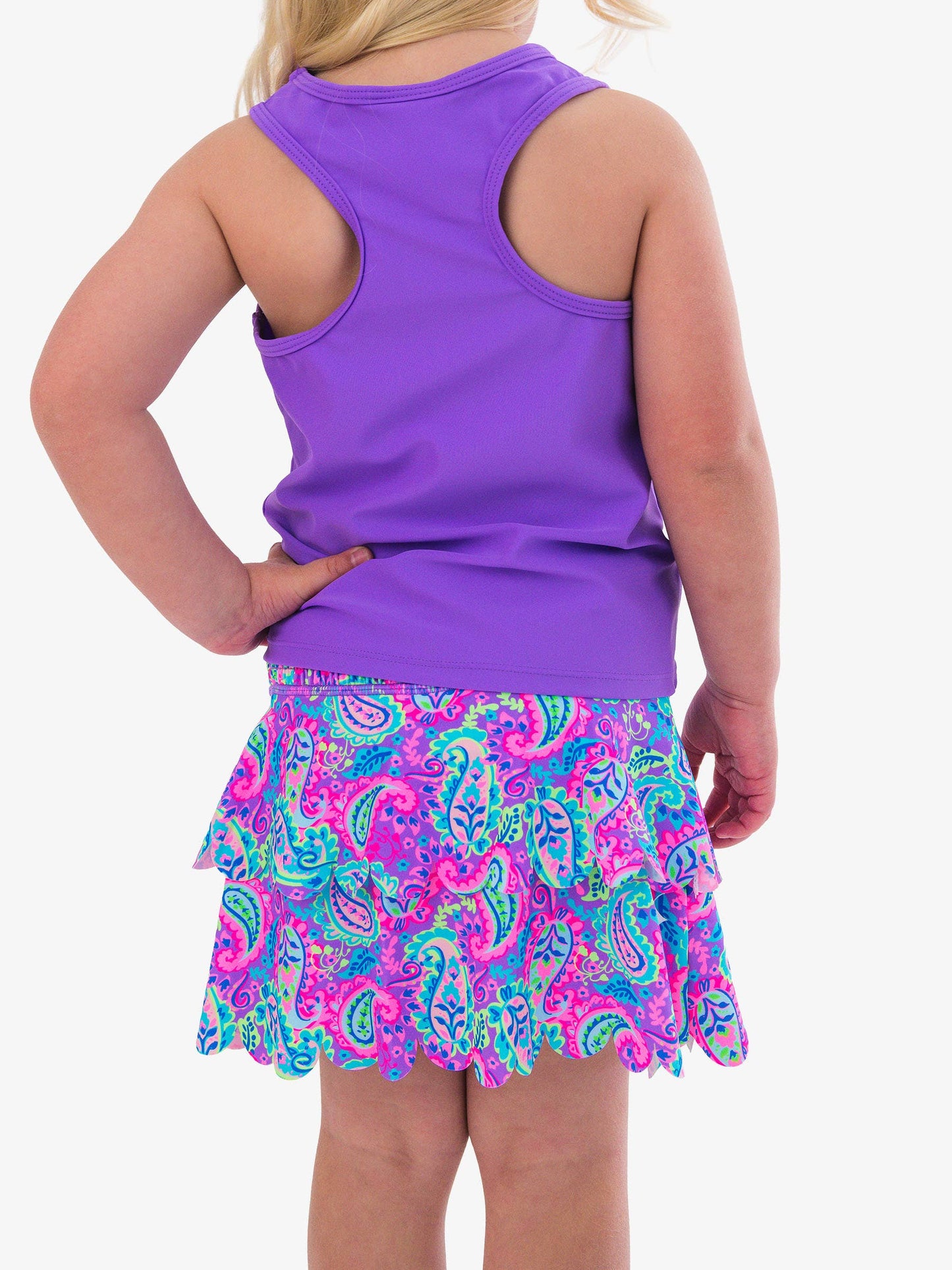 Paisley Pop Active Skort