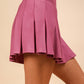 Pleated Active Skort-Purple