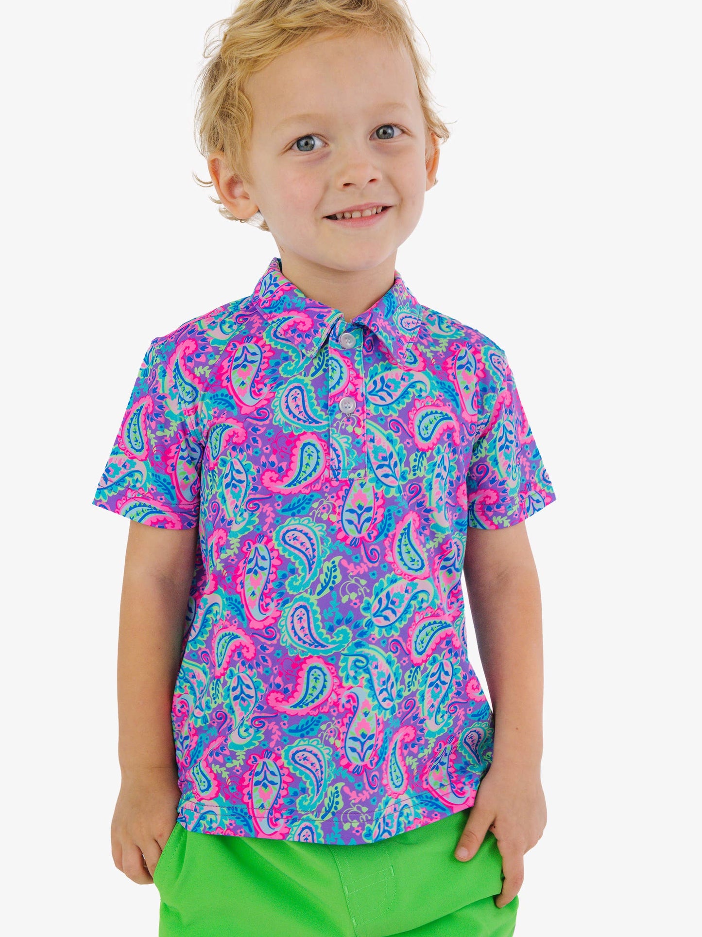 Paisley Pop Polo