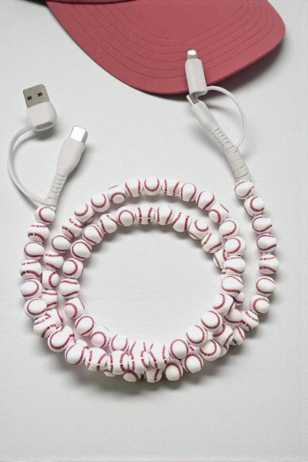 Baseball Beaded 4-1 Charger