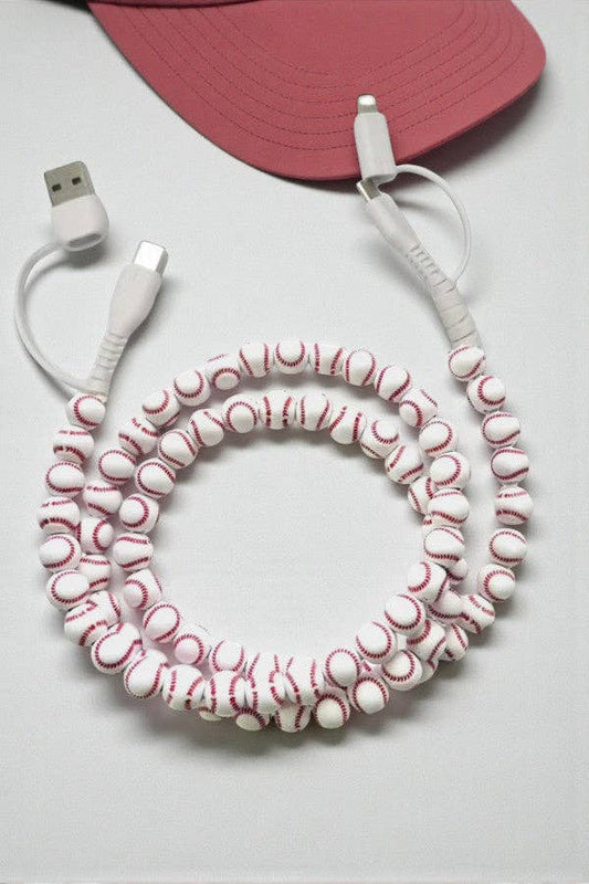Baseball Beaded 4-1 Charger