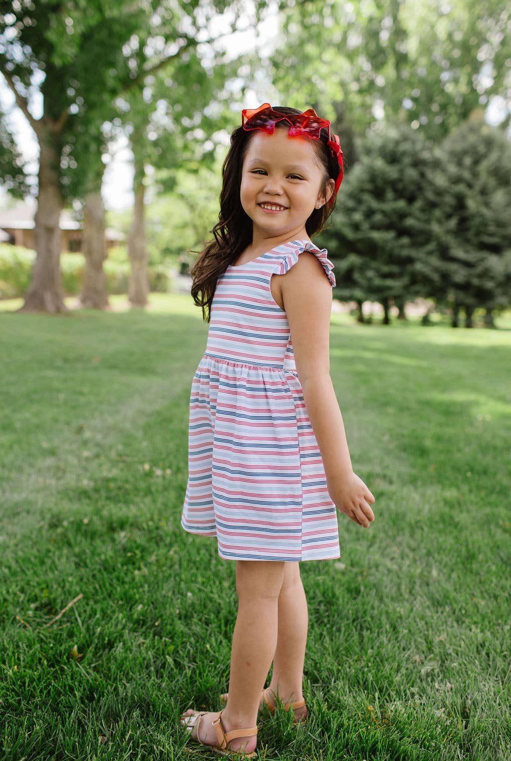 Patriotic Stripe Romper