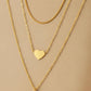 Triple Layered Heart Necklace