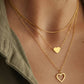 Triple Layered Heart Necklace