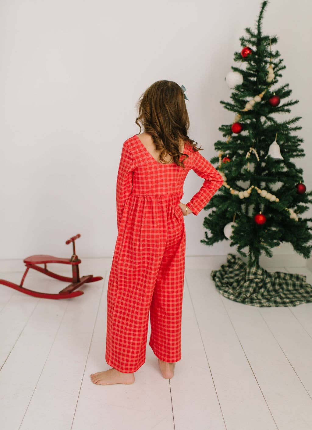 Tidings Plaid Romper