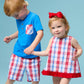 Plaid Ruffle Swing Top & Bloomer Set