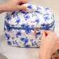 Blue Blossom Quilted Bag