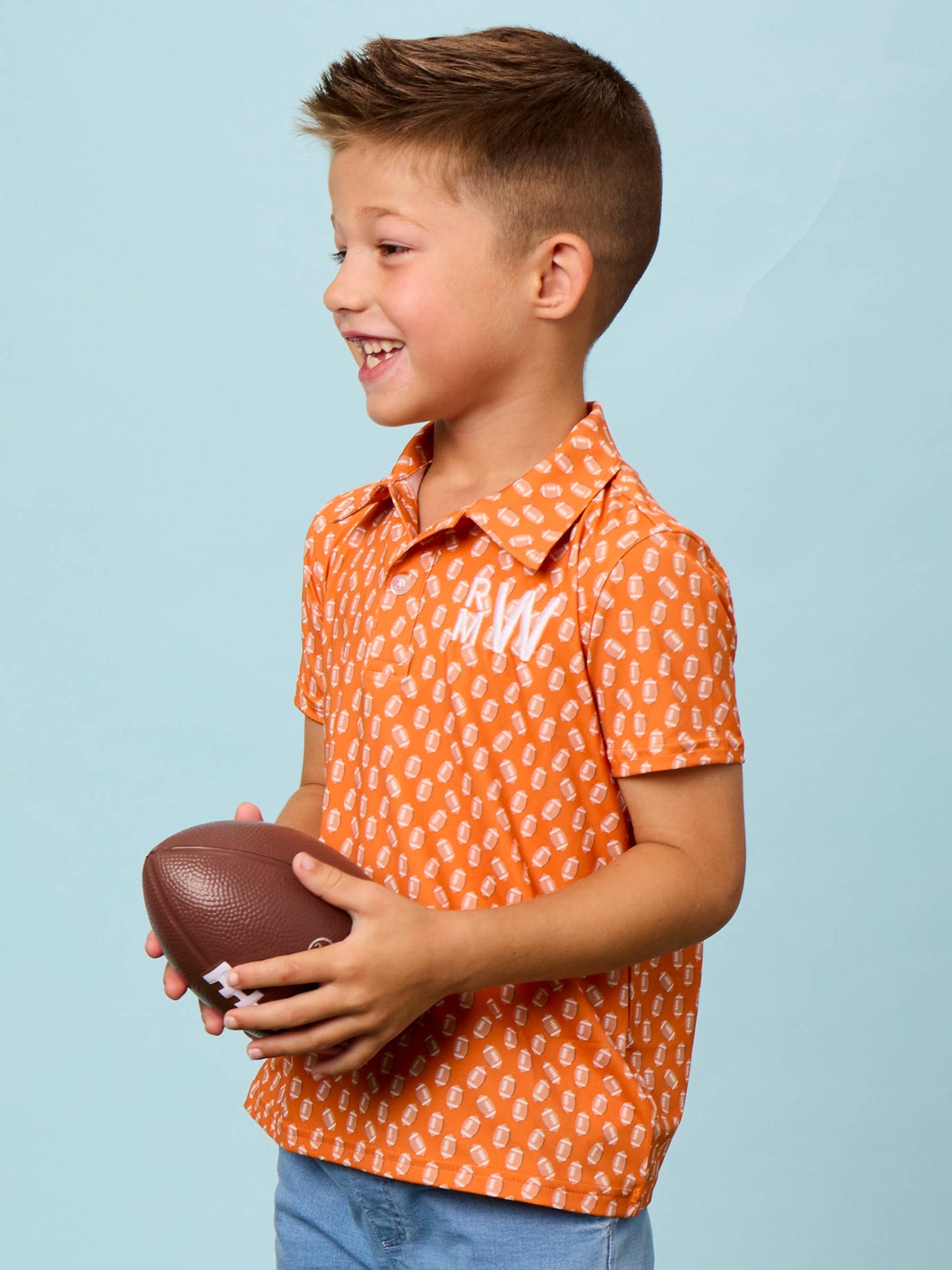 Little MVP Polo- Orange