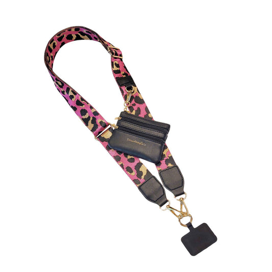 Clip & Go Crossbody Leopard Pink/Black