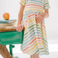 Primary Stripes Twirl Dress