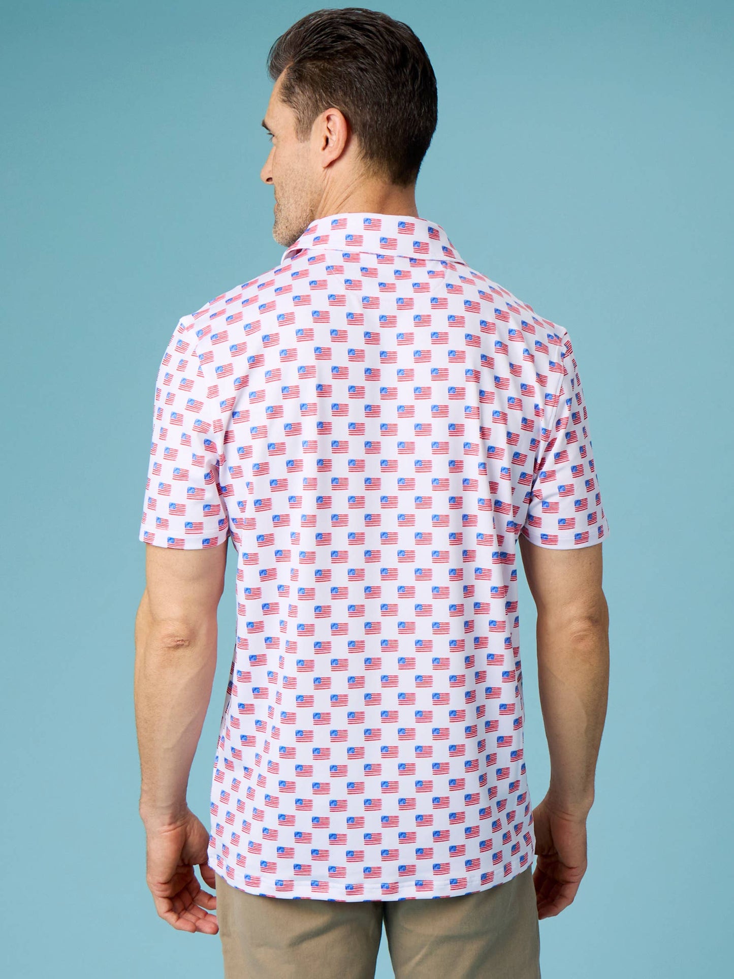 Men's Freedom Flags Polo