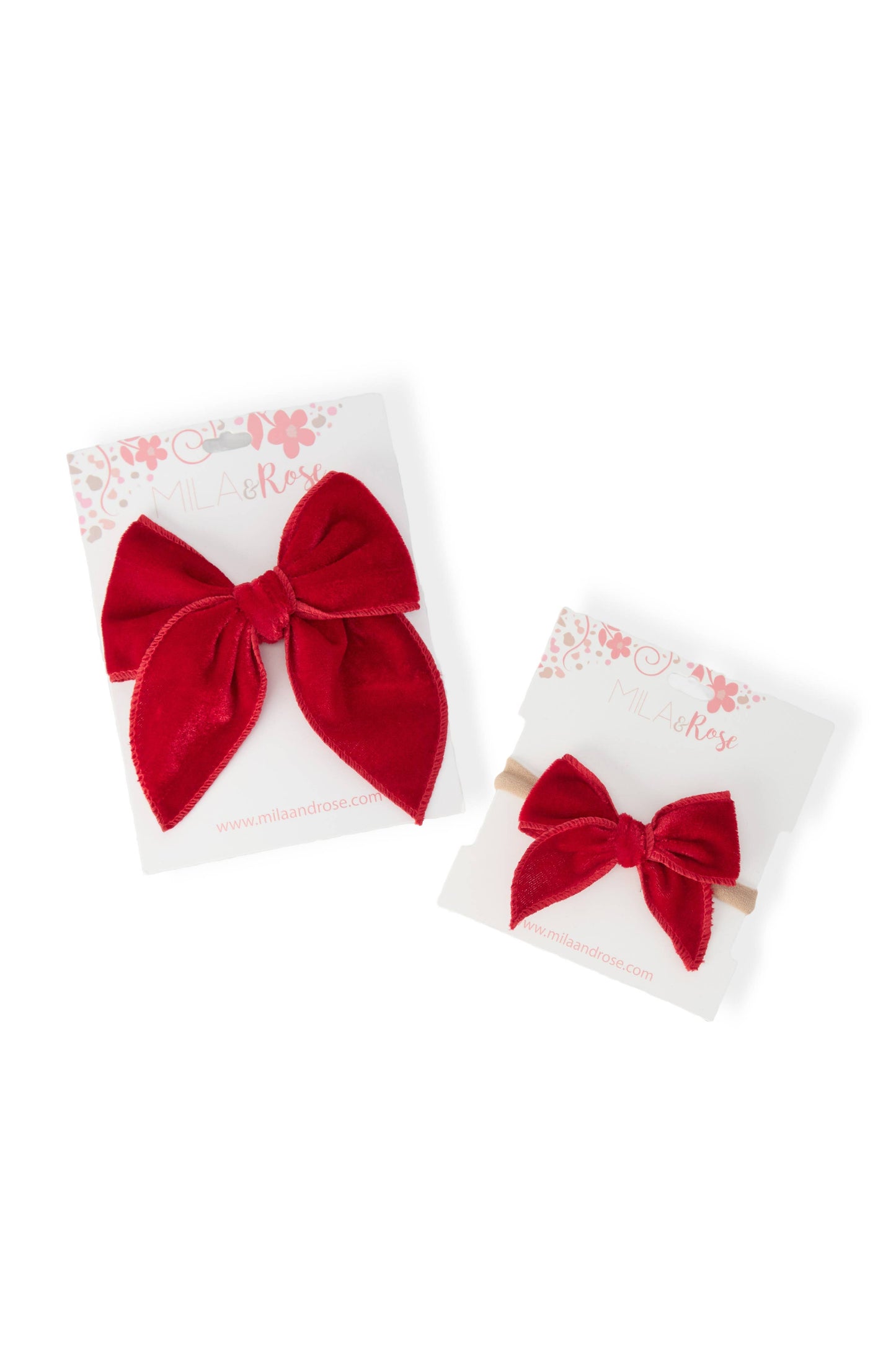 Red Velvet Hair Bow