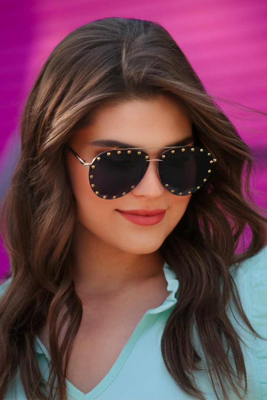 Showstopper Studded Sunglasses