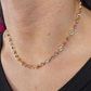 Santorini Stone Necklace- Pink