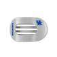 Flat Round Hair Clip | Medium | Go Big Blue!