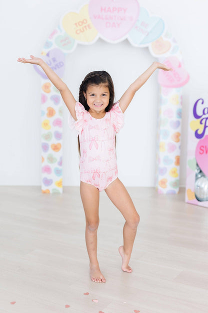 Blushing Bows Leotard