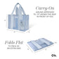 Carolina Blue Crochet Wave Jelly Tote Bag