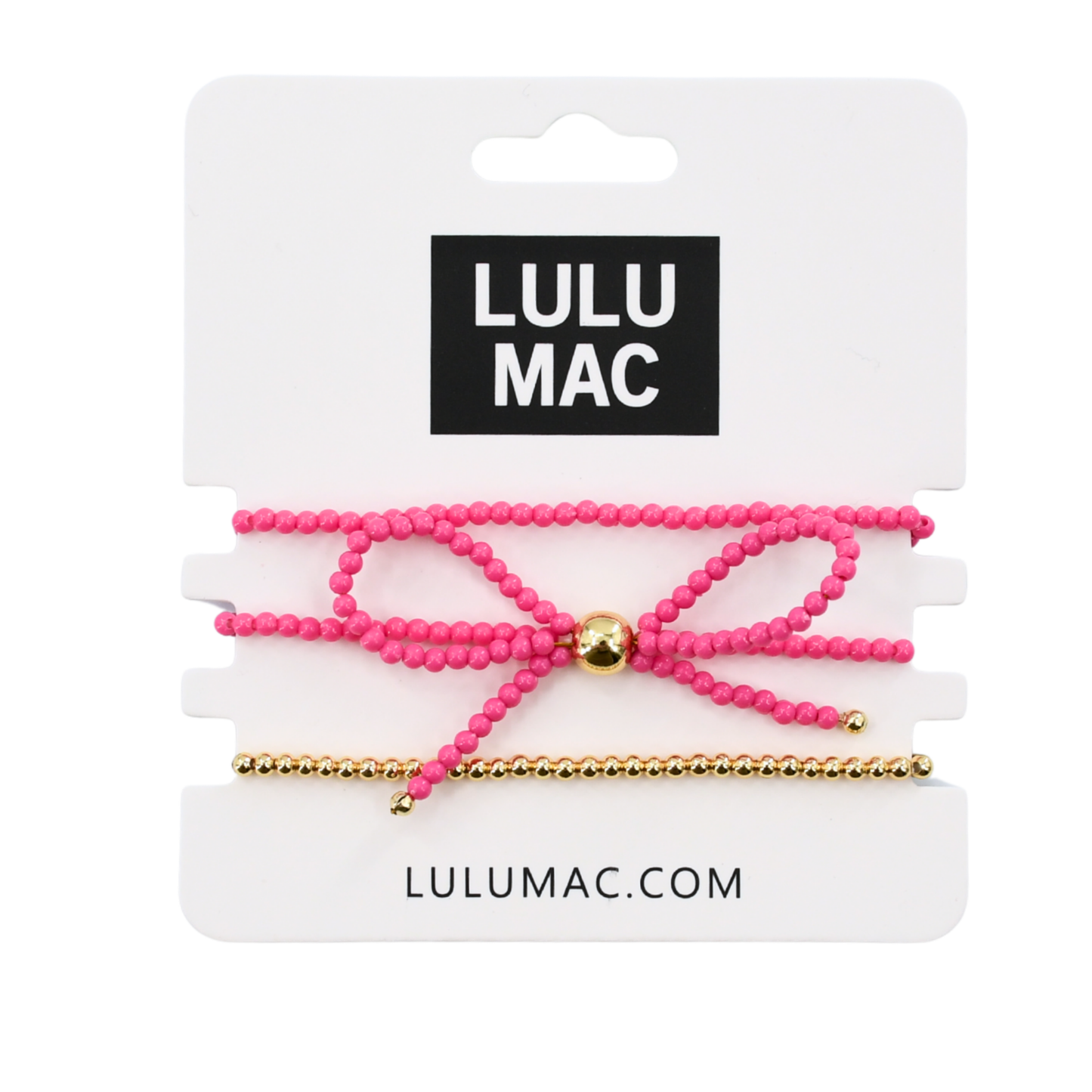 Bow Bracelet Set- Pink