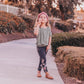 Gold Heart Velvet Knot Headband