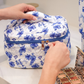 Blue Blossom Quilted Bag