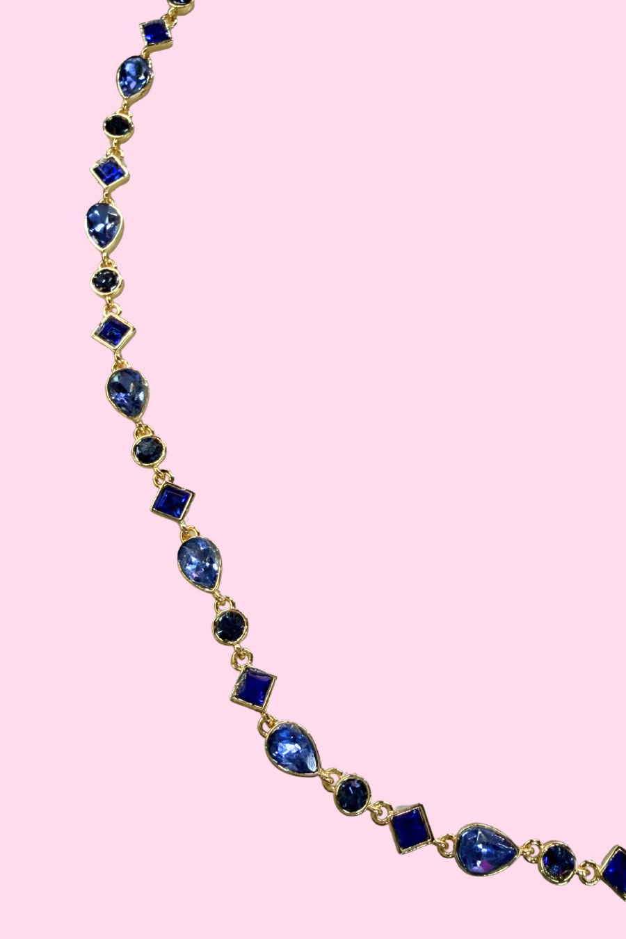 Santorini Stone Necklace- Blue