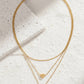 Triple Layered Heart Necklace