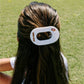 Flat Round Hair Clip | Medium | Geaux Tigers!