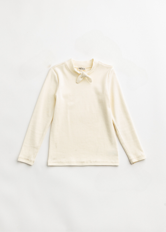 Vanilla Cream Tie Top