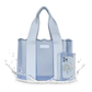 Carolina Blue Crochet Wave Jelly Tote Bag