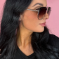 Hollywood Studded Sunglasses: Brown Ombré