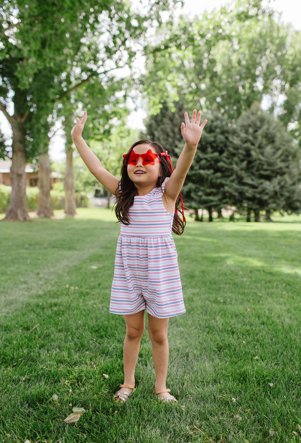Patriotic Stripe Romper