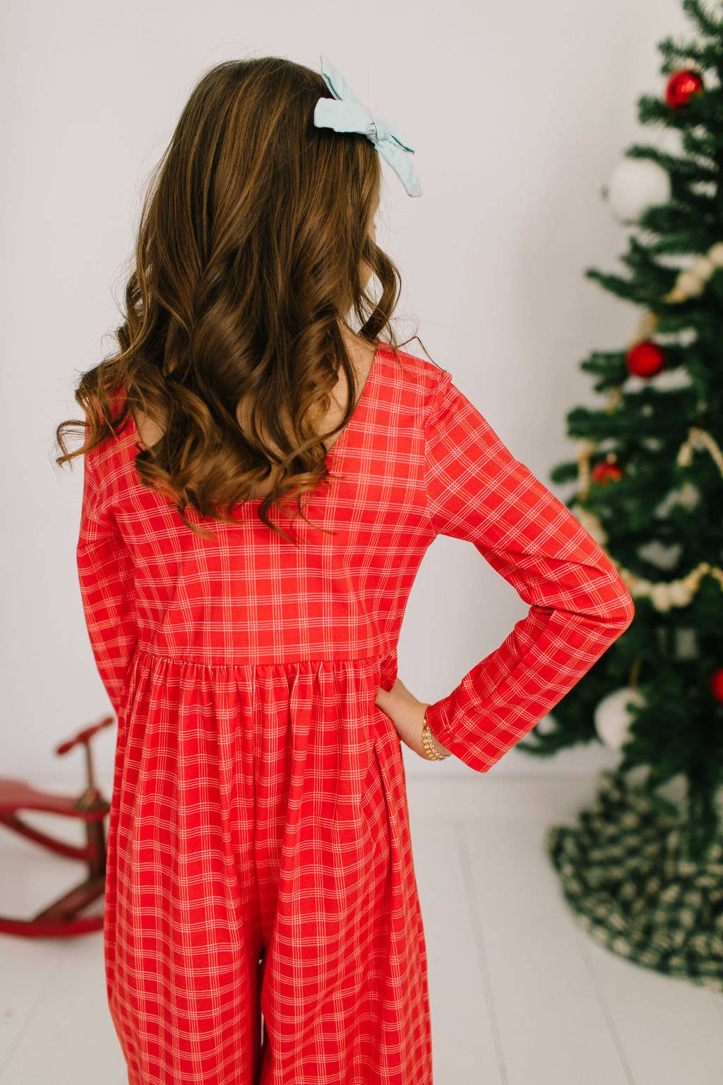Tidings Plaid Romper
