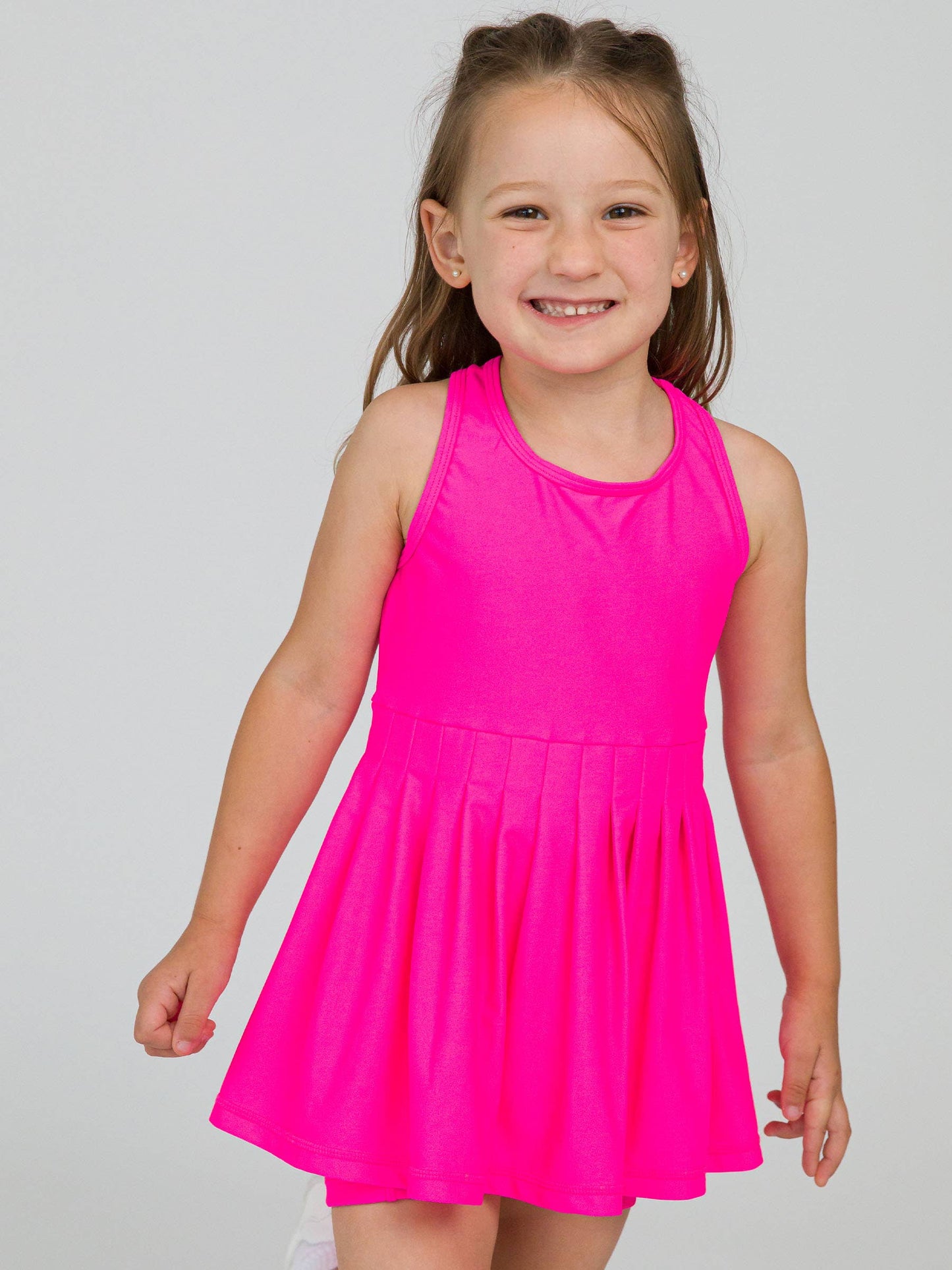Girl's Vivid Magenta Dress